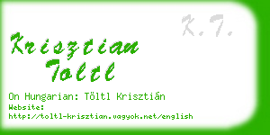 krisztian toltl business card